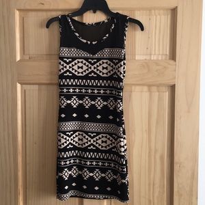Aztec print dress